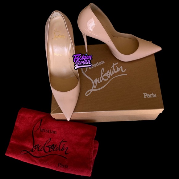 Christian Louboutin So Kate Ballerina 120mm Patent Leather Red Bottoms Size 8 - Picture 9 of 12